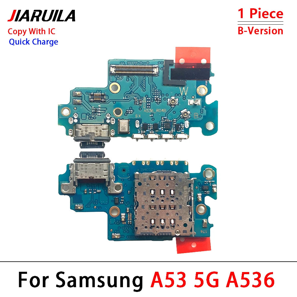 50Pcs, New For Samsung A13 A23 A33 A53 A14 A24 A34 A54 4G 5G USB Charge Port Jack Dock Connector Charging Board Flex Cable Samsung phone repair parts