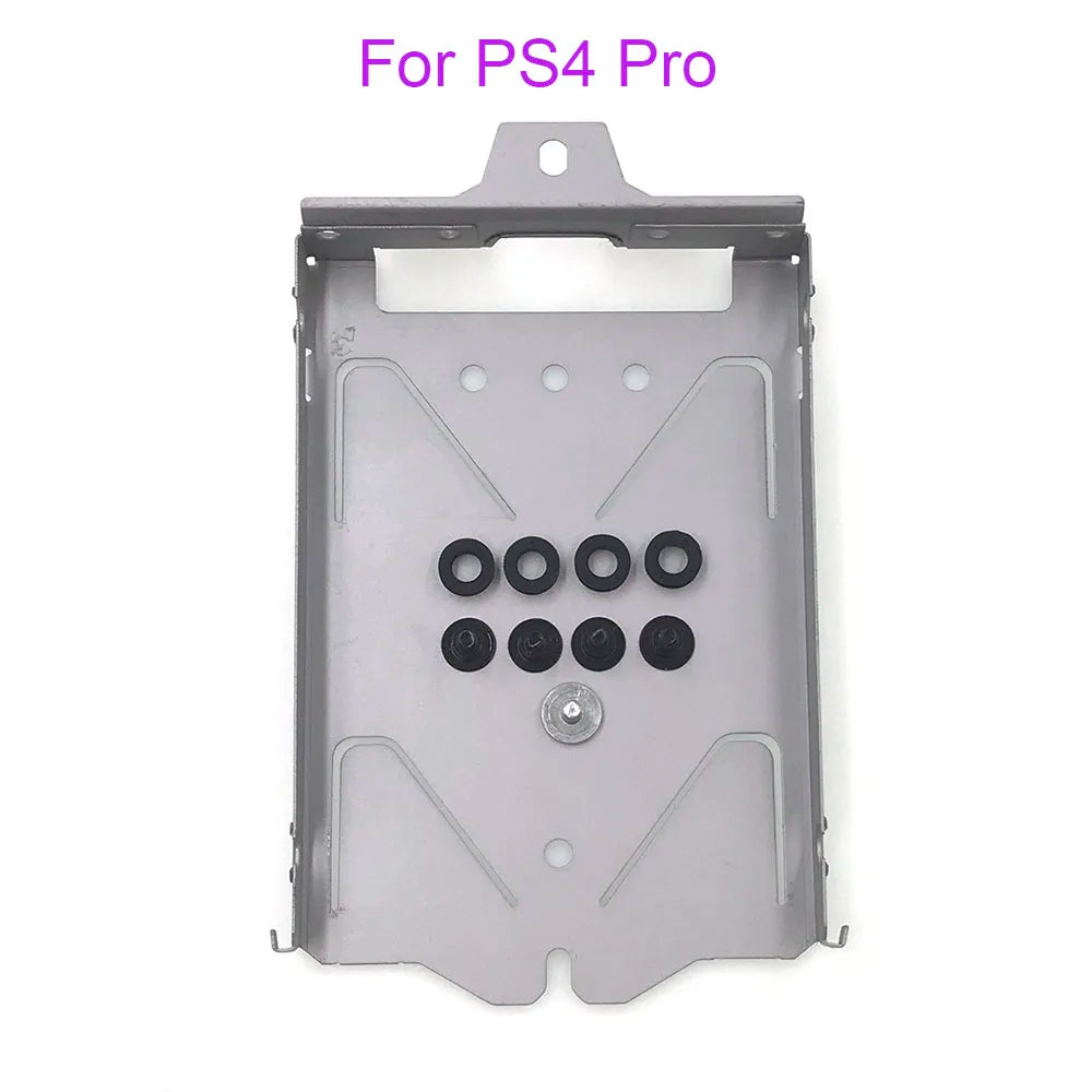 For PS4 1000 1100 1200 Slim Pro Hard Disk Drive Bracket for PS3 Slim 2500/3000 PS3 4000 HDD Metal Frame With Screws Game console repair parts