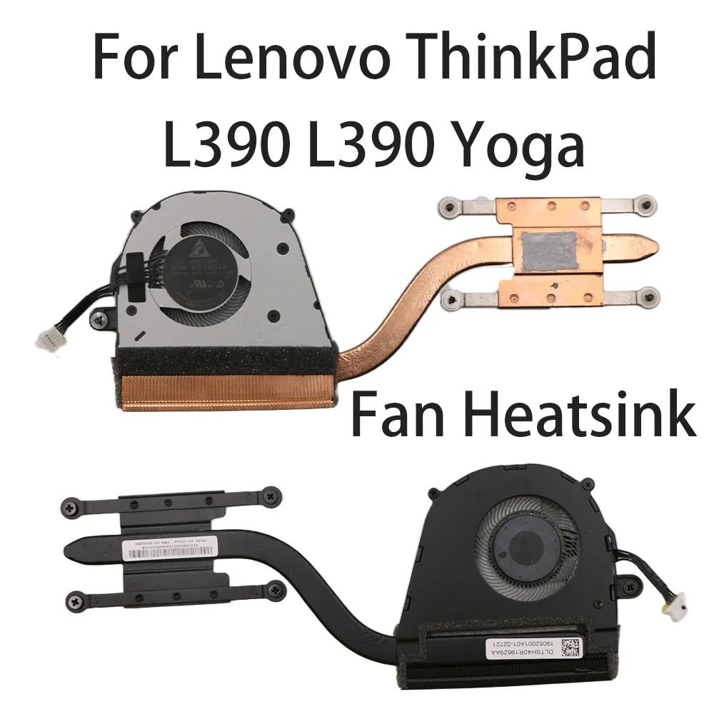 Original For Lenovo ThinkPad L390 L390 Yoga Laptop Fan Heatsink CPU Cooler Cooling Fan FRU:02DL856 02DL857 Lenovo laptop repair parts