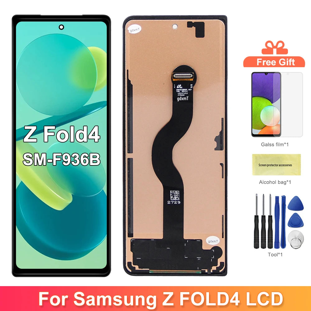 For Samsung Z Fold4 5G LCD Display Touch Screen Digitizer For Samsung Z Fold 4 5G LCD F936 F936B F936U Display Repair Parts Samsung phone repair parts