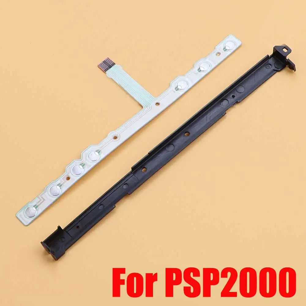 For PSP 1000 2000 3000 Game Console Volume Key Conductive Film Flex Cable Metal Plastic Support Bracket Holder Replacement Parts Game console repair parts
