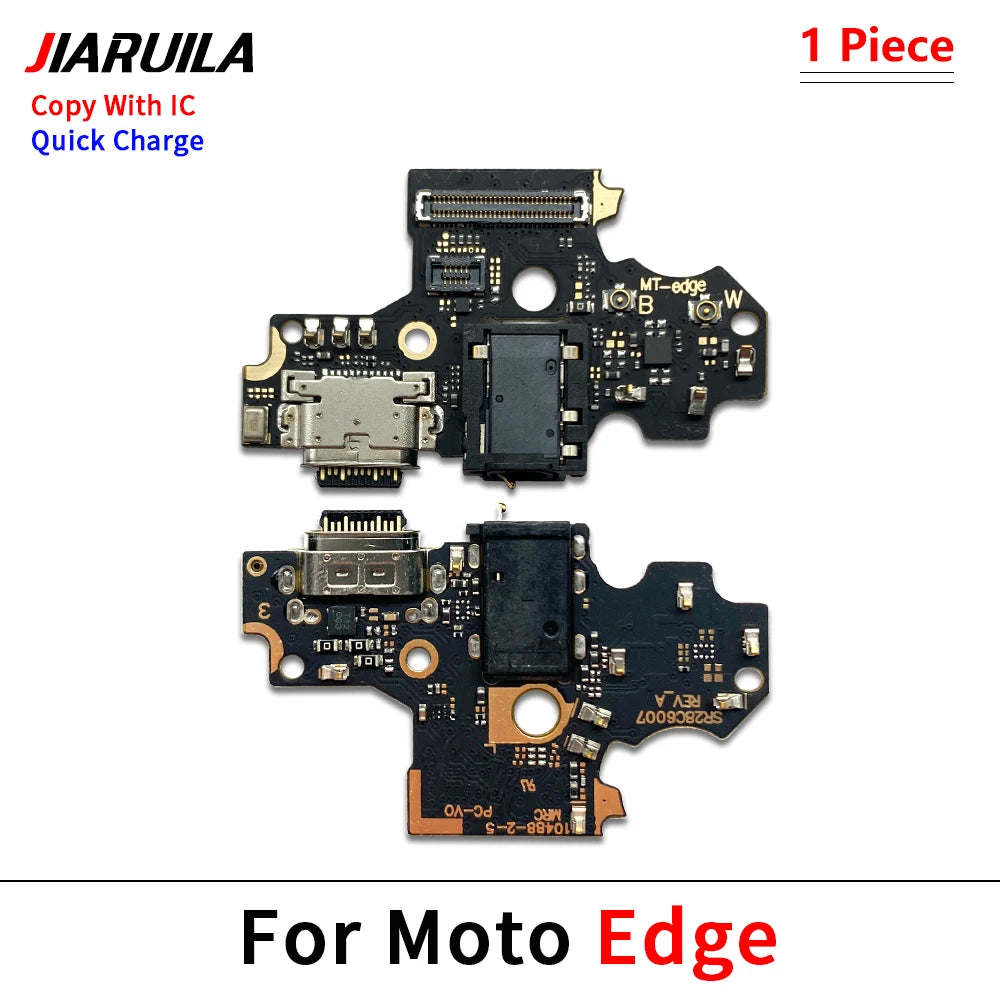 For Motorola Moto Edge 20 Lite S 40 30 50 Neo Fusion Ultra Pro Plus USB Charging Port Dock Charger Connector Board Flex Cable Motorola phone repair parts