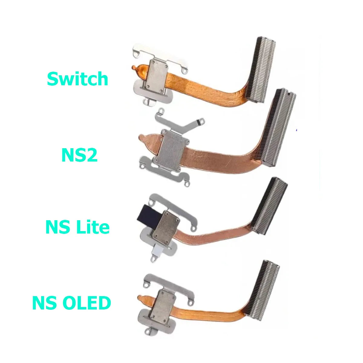 1PCS For NS2 Switch 2 Cooling Heatsink Heat Sink Cooling Sheet Thermal Cooler Copper Tube For Switch / Switch Lite OLED  Game console repair parts