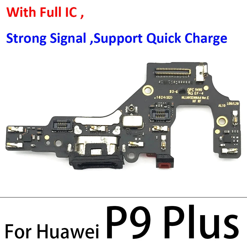 1Pcs Dock Connector Micro USB Charger Charging Port Flex Cable Microphone Board For Huawei P9 P10 P20 P30 Lite E Plus Pro Huawei phone repair parts