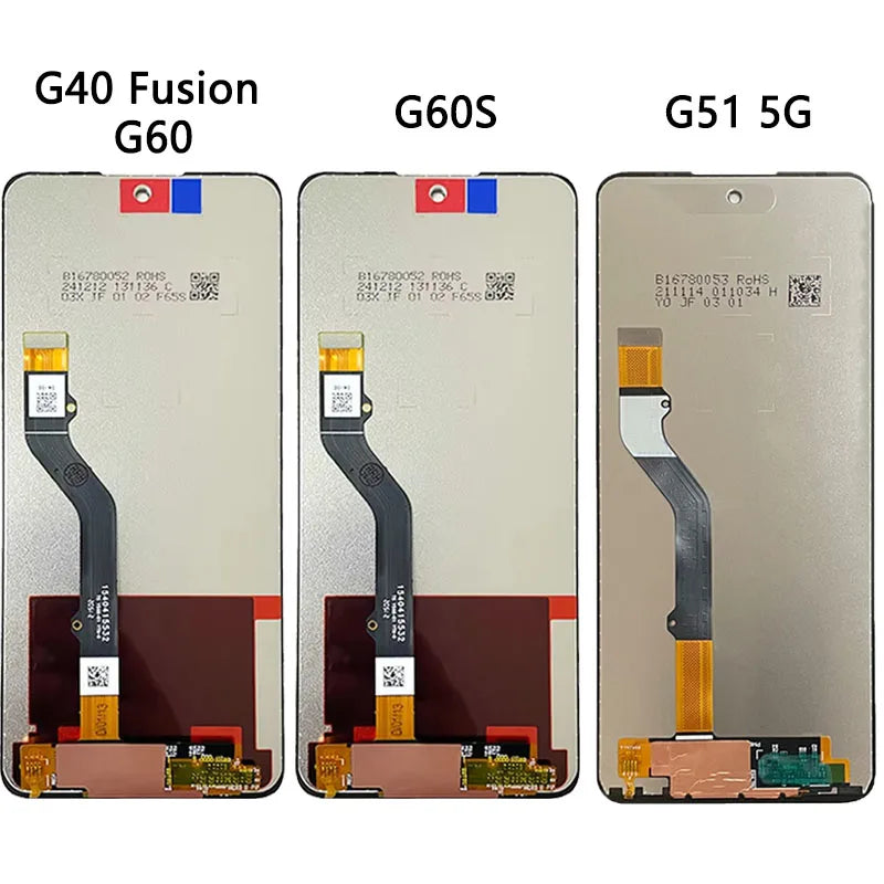 G40 Fusion Screen For Motorola Moto G60 G60S PANB0001IN XT2133-2 Display Touch Screen Assembly For Moto G51 5G XT2171-2 LCD Motorola phone repair parts