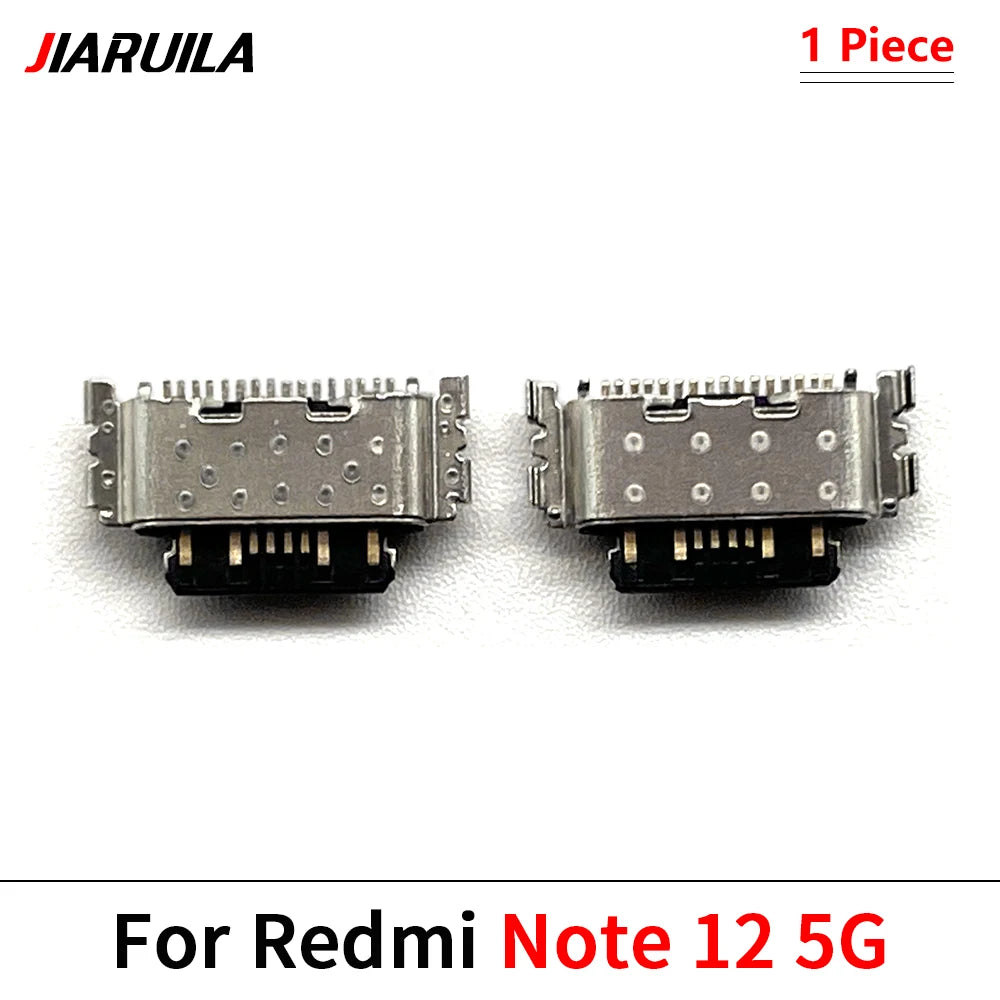 100Pcs, USB Charging Port Connector Charge Jack Socket Dock For Xiaomi Redmi Note 9 9s 10 10s 11 11s 12 12s 13 Pro Plus 4G 5G  Xiaomi  Xiao mi phone repair parts