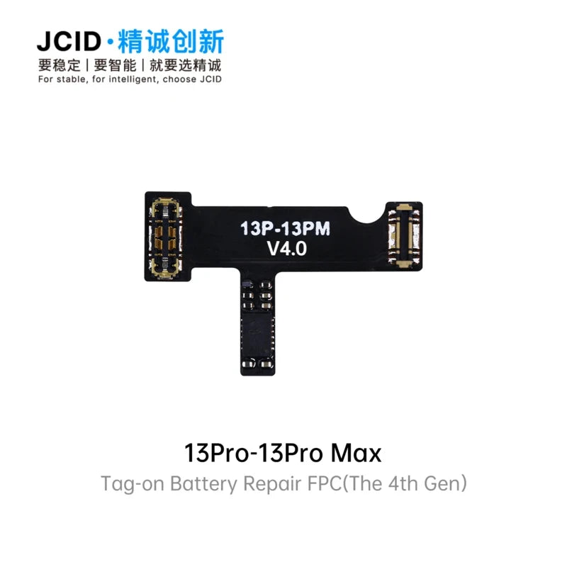 JCID 4th Gen Battery Repair Flex Tag On For iPhone 11 12 13 14 15 Plus Pro Max Mini Remove Warning Battery External Cable Tools Professional Repair Tools