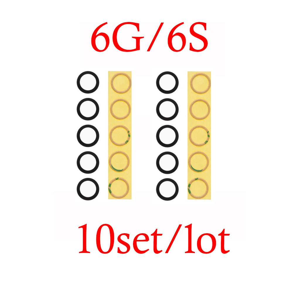 10pcs Rear Back Camera Lens Glass for iPhone 14 13 Pro Max 12 11 ProMax Mini XR XS XSMax X 7 8 Plus 6 6s SE with Glue Sticker iPhone phone repair parts