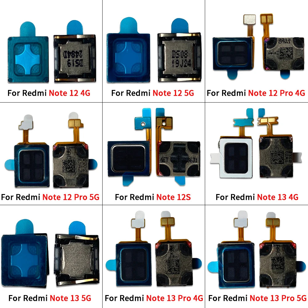 10Pcs, Earpiece Ear Speaker Sound Receiver Flex Cable For Xiaomi Redmi Note 10 10s 11 11s 12 12s 13 Pro Plus 4G 5G  Xiaomi  Xiao mi phone repair parts