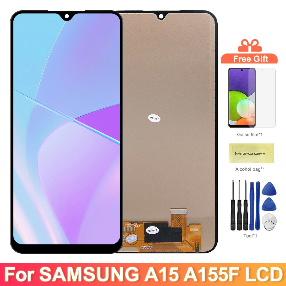 TFT Screen for Samsung Galaxy A15 A155F Lcd Display Touch Screen with Frame for Samsung Galaxy A15 5G A156B Screen Replacement Samsung phone repair parts