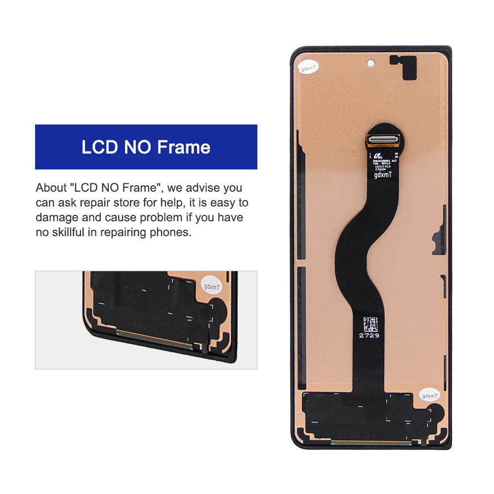 For Samsung Z Fold4 5G LCD Display Touch Screen Digitizer For Samsung Z Fold 4 5G LCD F936 F936B F936U Display Repair Parts Samsung phone repair parts