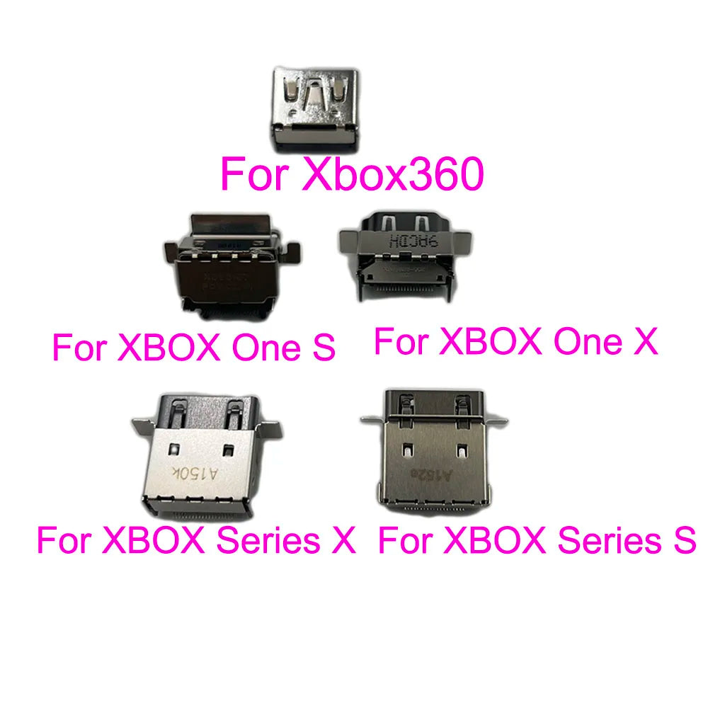 For XBOX ONE / 360 / Series X / S Console Original HDMI-Compatible Port HD Display Socket Connector Jack Interface Repair Game console repair parts