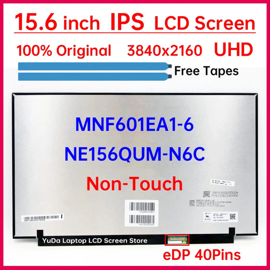 15.6 Inch UHD Laptop LCD Screen NE156QUM N6C NE156QUM-N6C MNF601EA1-6 For Lenovo Legion S7-15ACH6 Display Matrix Panel 3840x2160 Lenovo laptop repair parts