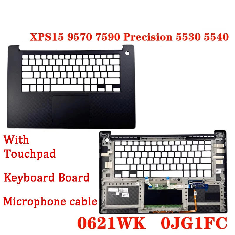 NEW ORIGINAL Laptop Top Case/LCD Back Cover Case Bottom Case for DELL XPS 15 9570 7590 Precision 5530 5540 0621WK 0JG1FC Dell laptop repair parts