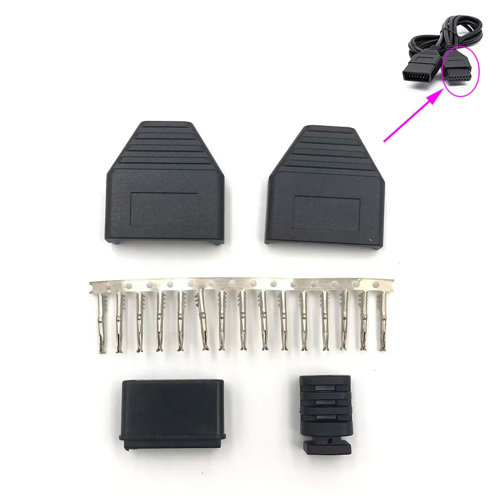 1SET 15 Pin Controller Port Connector For SNK FC For NEOGEO CD Controller Plug Repair Parts Game console repair parts