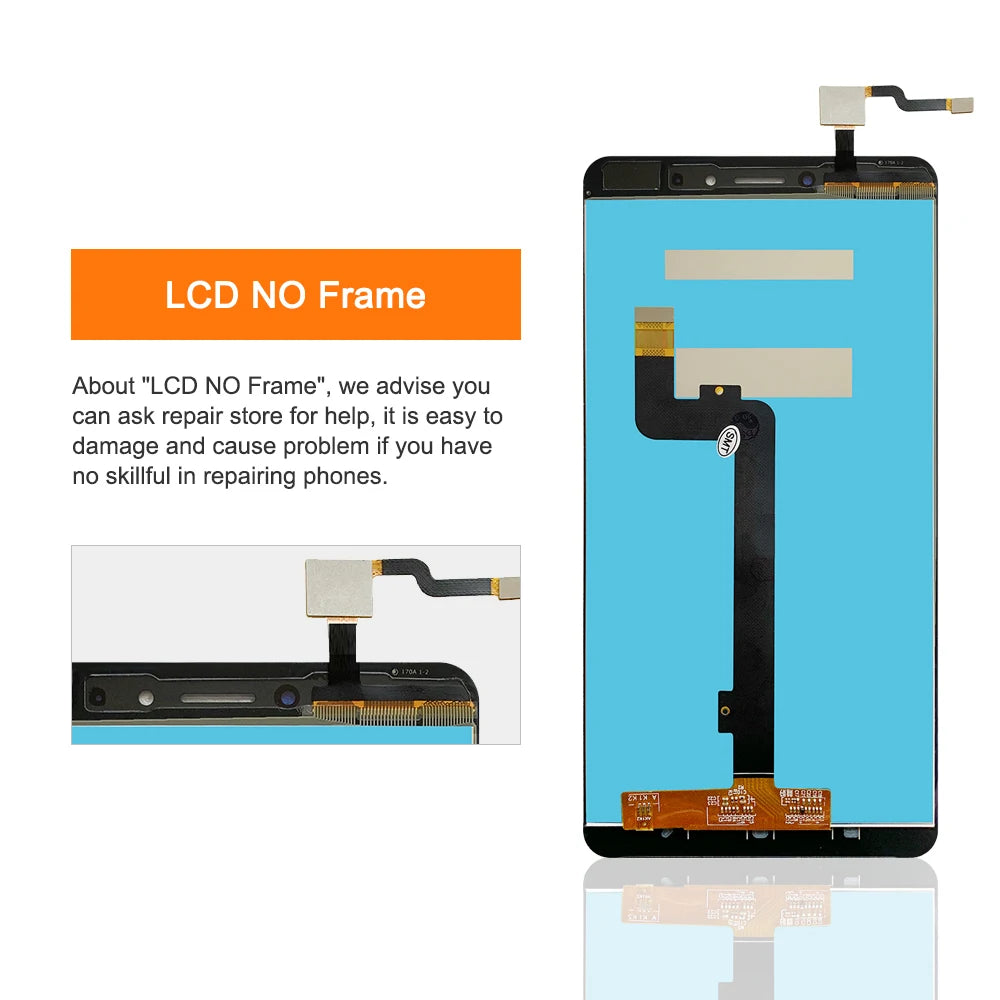 6.44" Max 2 Display Screen Replacement, for Xiaomi Mi Max 2 MDE40 MDI40 LCD Display Digital Touch Screen with Frame Replacement Xiaomi phone repair parts
