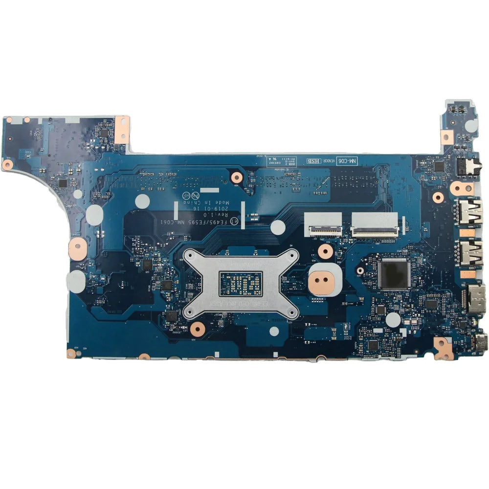 Laptop Motherboard For Lenovo ThinkPad E495 E595 AMD NM-C061 CPU:R3-3200U R5-3500U R7-3700U FRU:02DL978 02DL979 02DM023 02DM024  Lenovo laptop repair parts
