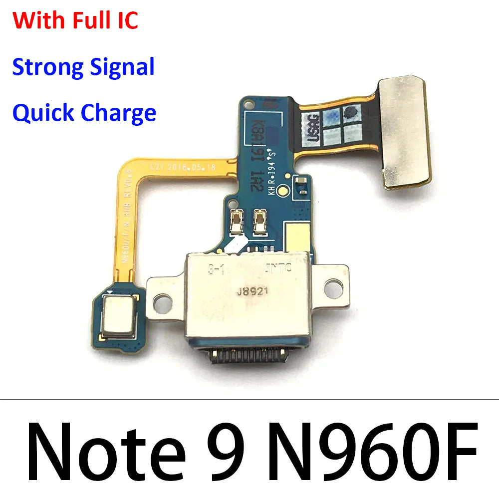 USB Charging Port Dock Connector Charge Board Flex Cable For Samsung Note 8 9 10 Lite Plus 20 Ultra N950F N970F N770F Samsung phone repair parts