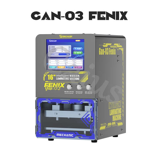 MECHANIC GAN-03 Fenix LCD OCA Laminating Machine, Support Max 16 Inch Straight and Curved Screen Repair, Vacuum Laminator Professional Repair Tools