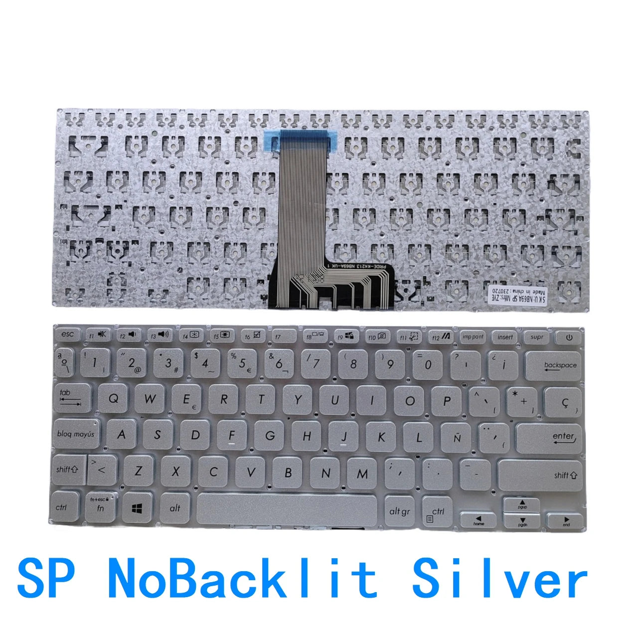 New US Russian Spanish Language  Backlit Keyboard For ASUS Vivobook 14 X409 X409F X409D X409U X409UA X409FA FL X409JA  ASUS laptop repair parts