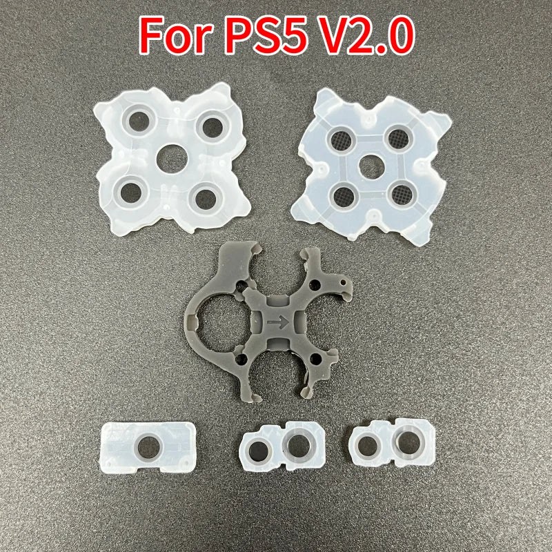 20Sets Replacement for PS5 BDM-010 020 030 Silicone Conductive Rubber Button Pads Repair for PS5 Dualsense V1 V2 V3 Controller  Game console repair parts