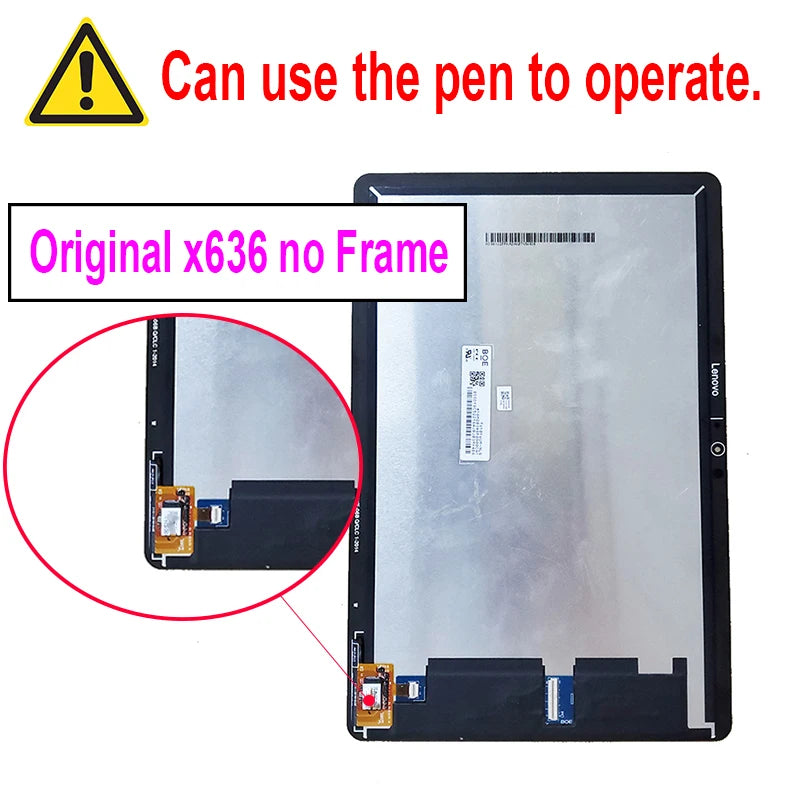 Tablet LCD For Lenovo Chromebook Duet 10.1 CT-X636F CT-X636N CT-X636 x636 LCD Display+Touch Screen Digitizer Assembly Lenovo phone repair parts
