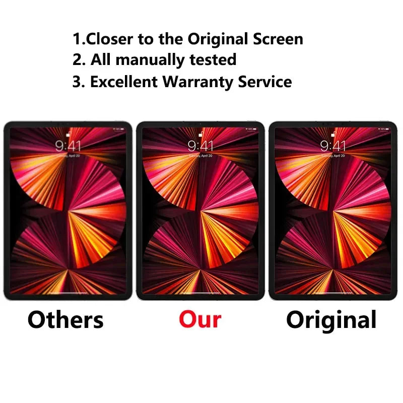 OEM LCD For Apple iPad Pro 11 1st 2nd 3rd 4th 2018 2020 2021 A2013 A2068 A2460 A2435 Touch Screen Display Assembly Replacement  iPad repair parts