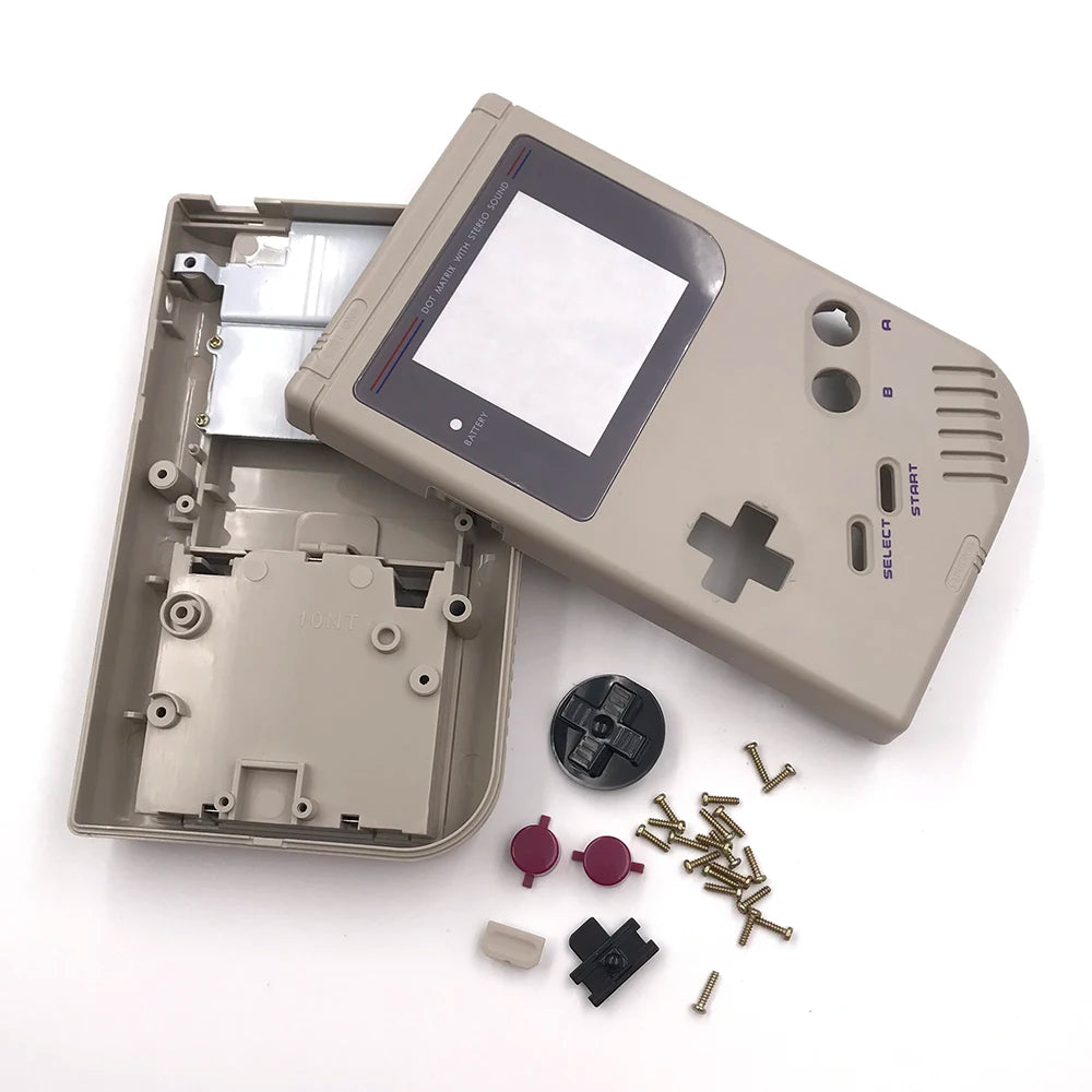 9Sets Full Set GB DMG Housing Shell with Buttons Conductive Rubber Pad Kits For Gameboy GB DMG Case Classic Gaming Console Shell Game console repair parts
