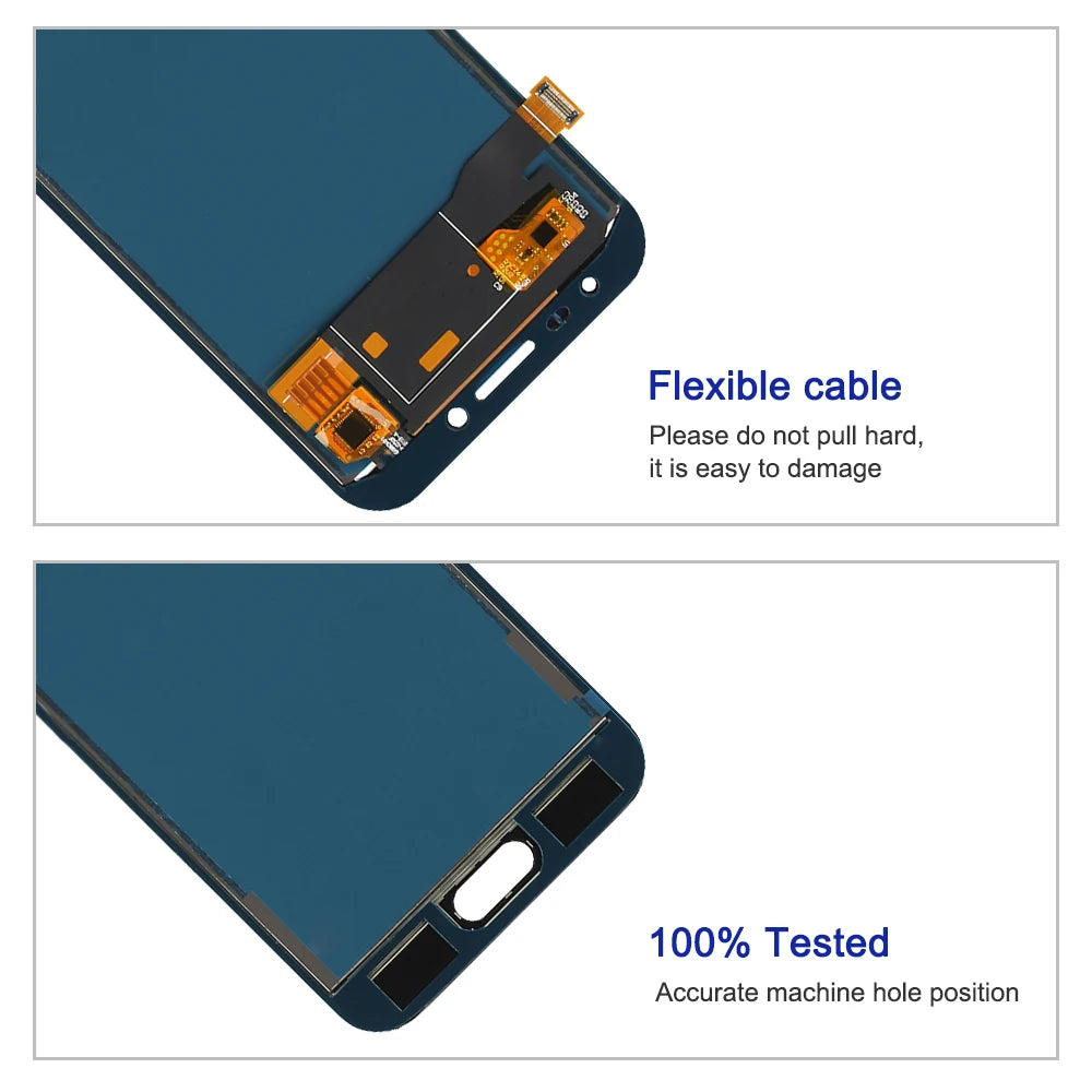 Adjust Brightness J250 LCD For Samsung Galaxy J2 Pro 2018 Display Touch Screen Digitizer Assembly For Samsung J250 J250F J250H Samsung phone repair parts