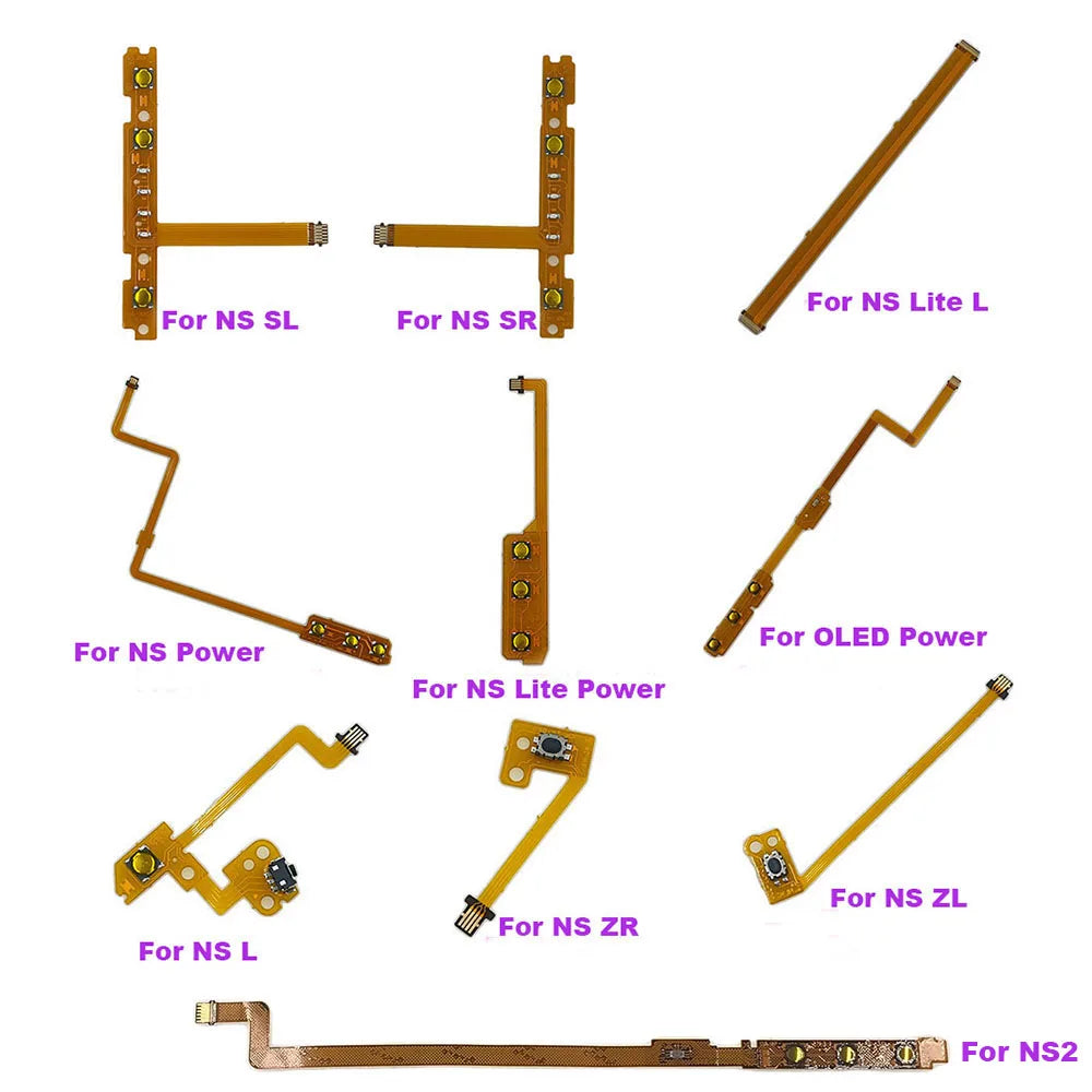 Left Right Button Power Volume ON OFF Key L SL ZR ZL SR Control Ribbon Flex Cable For Nintendo Switch Lite Joy-Con Joycon NS Game console repair parts