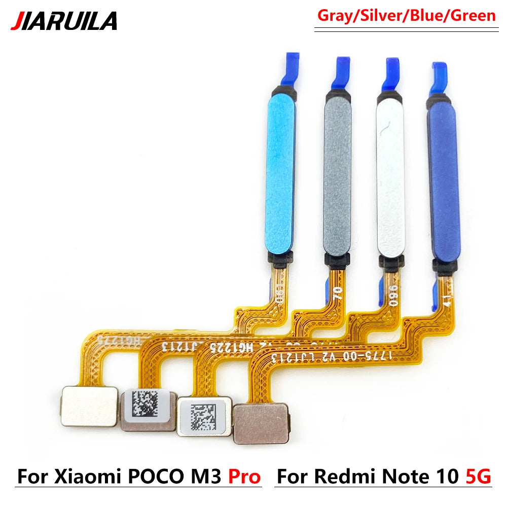 Fingerprint Scanner For Xiaomi Redmi Note 10 10s Pro 4G 5G Home Button Fingerprint Menu Return Key Sensor Flex Cable  Xiaomi  Xiao mi phone repair parts