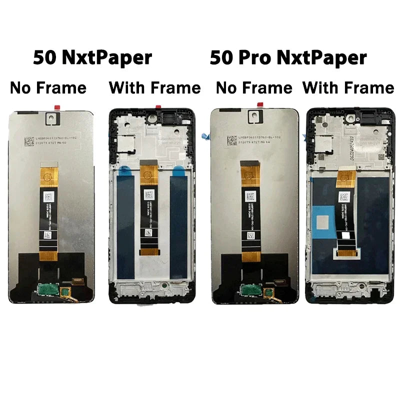6.8"Inch For TCL 50 NxtPaper / 50 Pro NxtPaper 5G LCD DIsplay Touch Screen Digitizer Assembly T803E T803D Display Frame ZTE phone repair parts