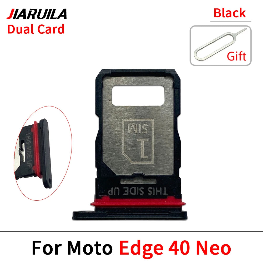 10Pcs, Micro Nano SIM Card Holder Tray Slot Holder Adapter Socket For Motorola Moto Edge 20 30 40 50 Pro Neo Fusion Lite Ultra Motorola phone repair parts