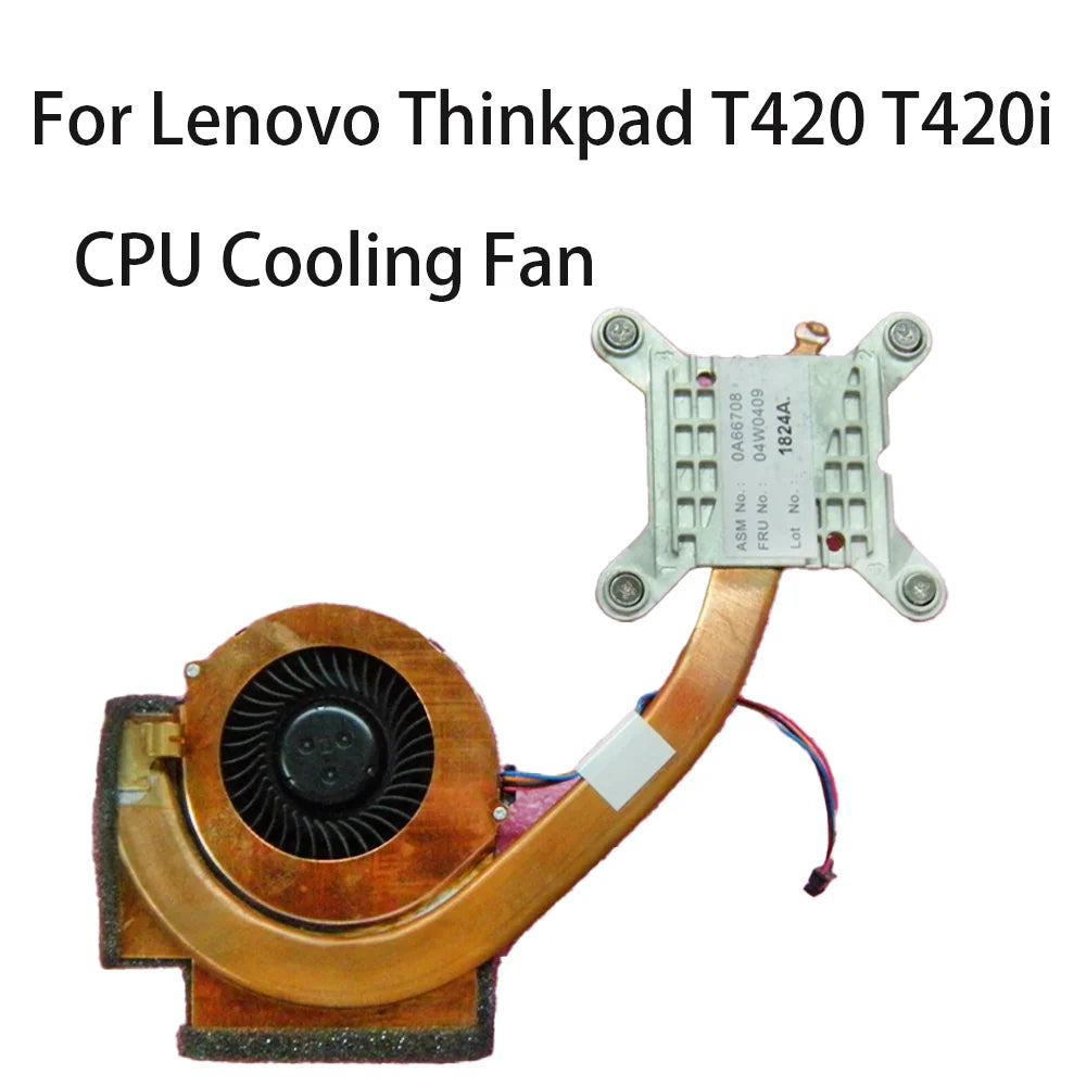 Original CPU Cooling Fan Heatsink Radiator Cooler For Lenovo Thinkpad T420 T420i Laptop FRU 04W0409 04W0627 Lenovo laptop repair parts