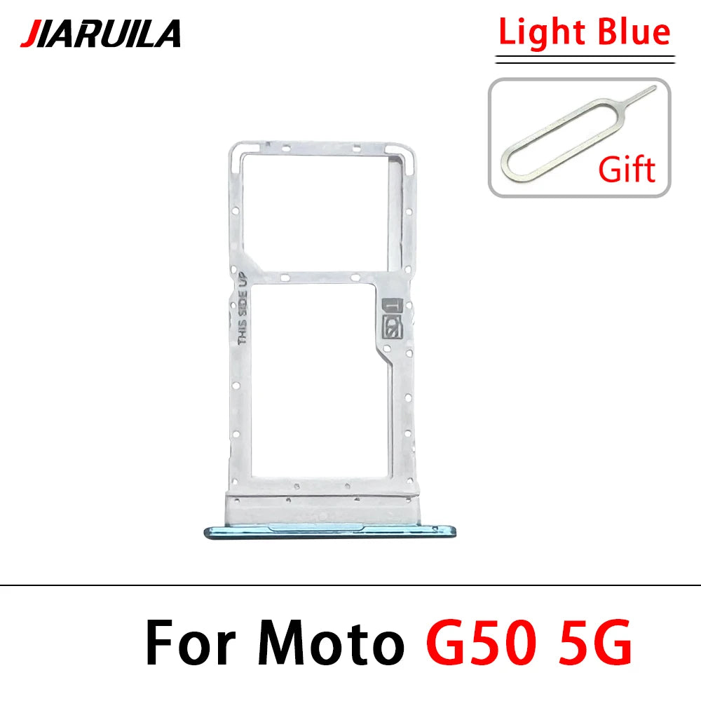 New For Motorola Moto G10 G20 G30 G50 G60 G60s G100 5G SIM Card Slot SD Card Tray Holder Adapter Replacement Parts Motorola phone repair parts