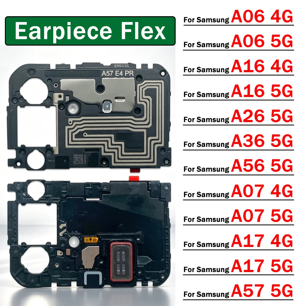 Front Top Earpiece Earphone Ear Speaker Sound Receiver For Samsung A06 A16 A26 A56 A07 A17 A37 4G 5G Samsung phone repair parts