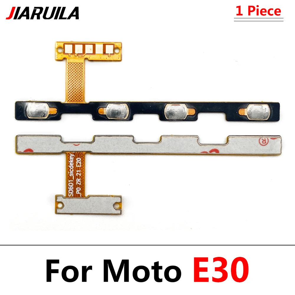 Power On Off Button Volume Side Key Flex Cable For Motorola Moto E13 E22 E32 E5 E6 E6s E7 Plus Power Play Go E20 E30 E40 Motorola phone repair parts