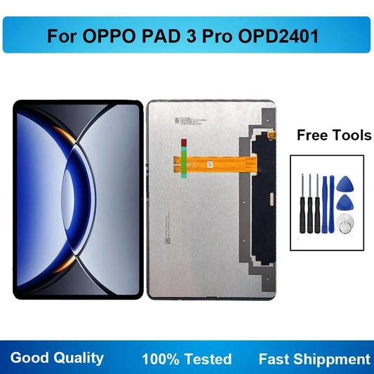 12.1" LCD For OPPO PAD 3 Pro OPD2401 Tablet Display Screen Replacement Touch Digitizer Assembly For OPPO PAD3Pro OPD2401 Tablet repair parts