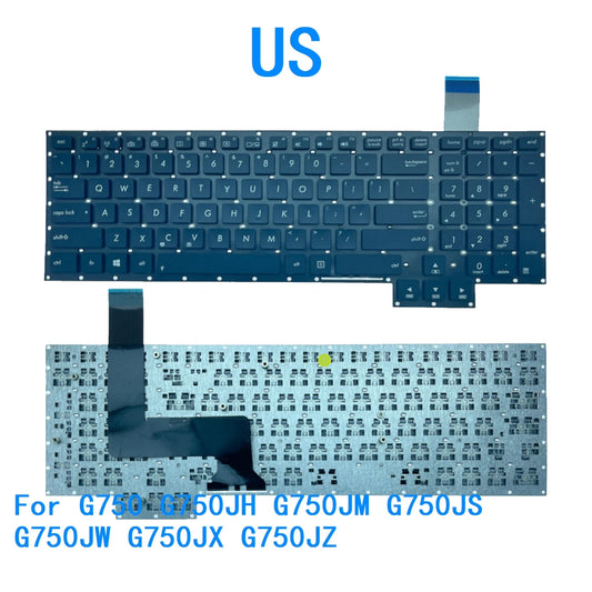 New US Language  Keyboard For ASUS G750 G750JH G750JM G750JS G750JW G750JX G750JZ Notebook PC Replacement Keyboard ASUS laptop repair parts