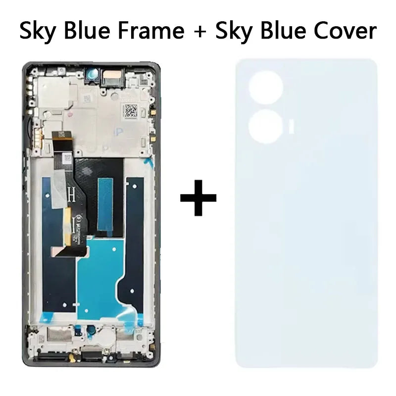 6.7'' P-OLED Edge50Fusion Display For Motorola Moto Edge 50 Fusion LCD Display Touch Screen Digitizer Assembly With Fingerprint Motorola phone repair parts