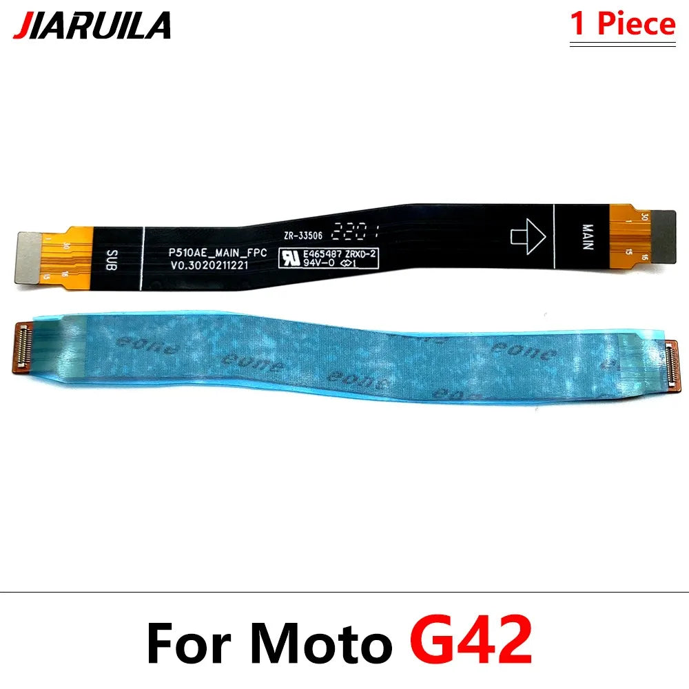 10Pcs, Main Motherboard Board Mainboard Flex Cable For Motorola Moto G14 G34 G54 G32 G42 G52 G62 G72 G82 G53 G73 G84 G85 5G Motorola phone repair parts