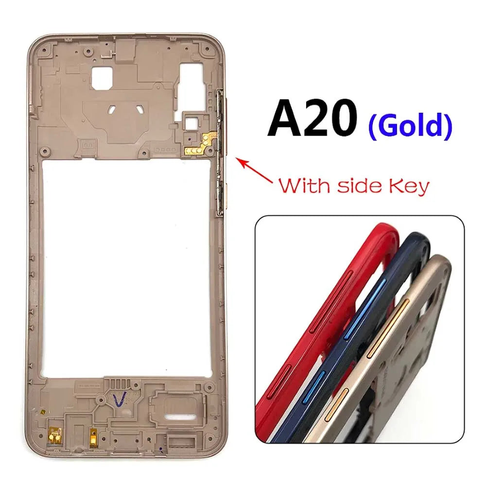 10Pcs/Lot, Middle Frame Bezel Middle Plate For Samsung A20 A30 A50 A70 Replacement parts Samsung phone repair parts