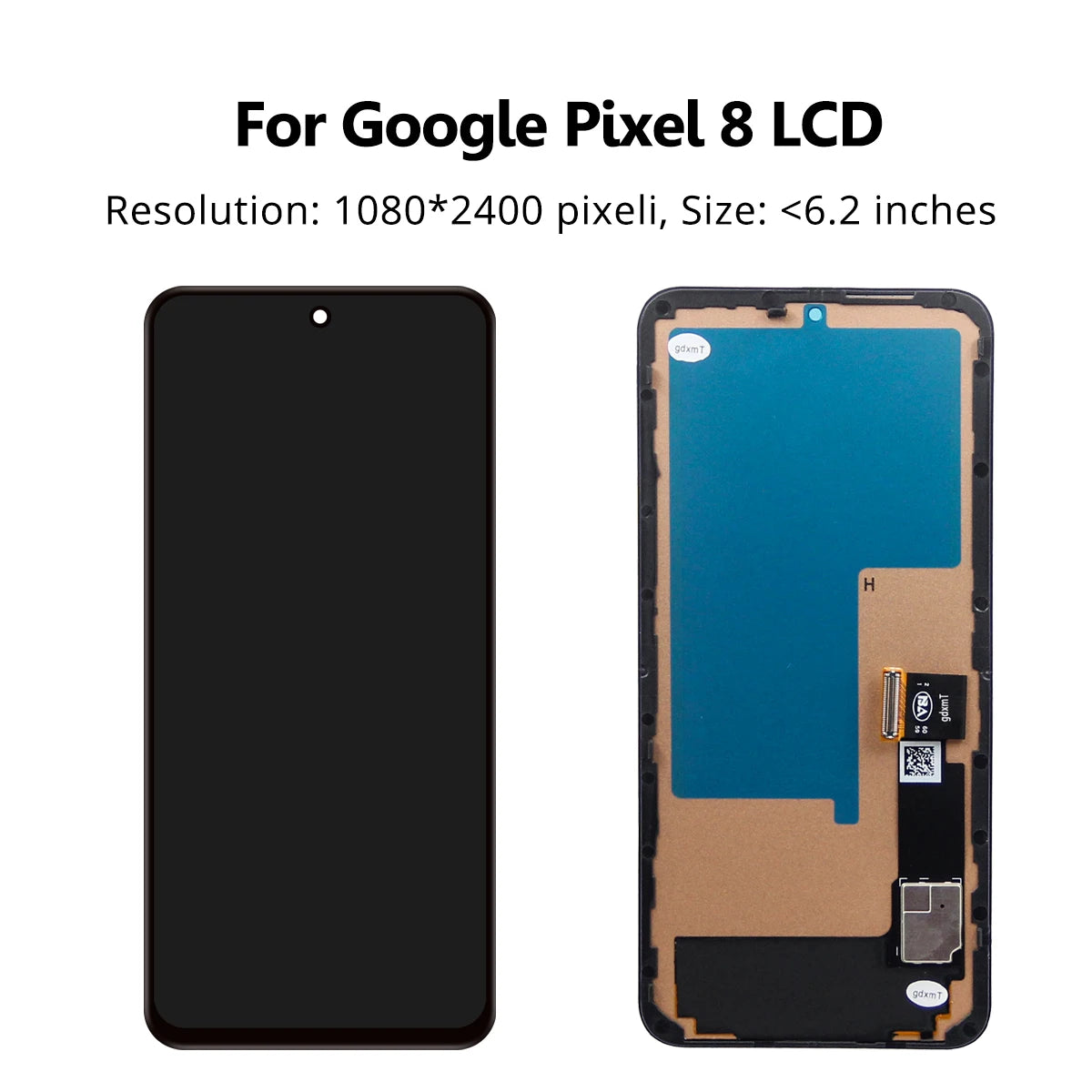 For Google Pixel 8 GKWS6 G9BQD,GA04851-US GZPFO GPJ41 LCD Display Touch Screen Digitizer Assembly With Frame 100% Teseted Google phone repair parts