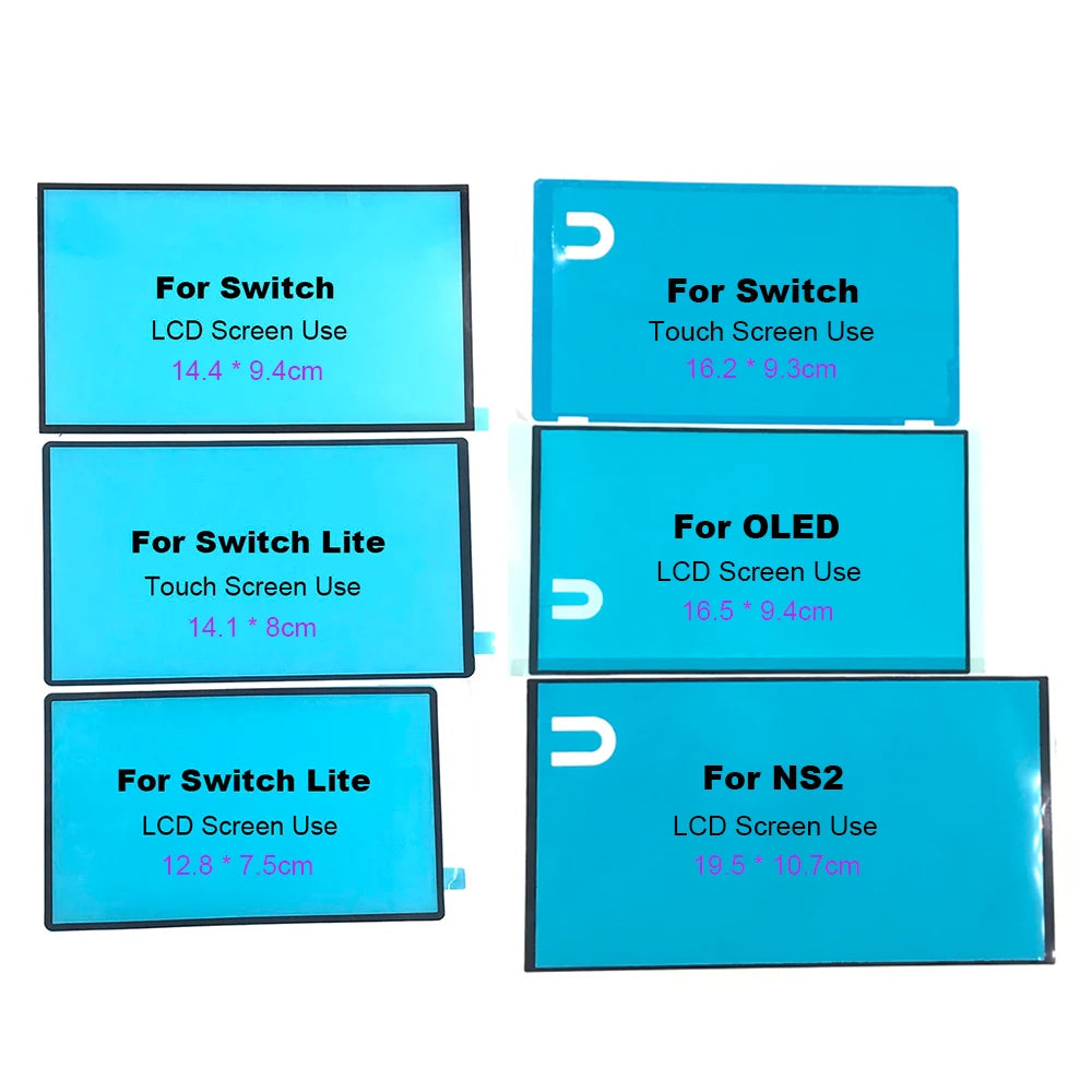 1PC For Switch NS Lite/ Oled/ NS2 Game Host LCD Touch Screen Dustproof Sponge Pad Double Sided Adhesive Pad Rubber Frame Parts Game console repair parts