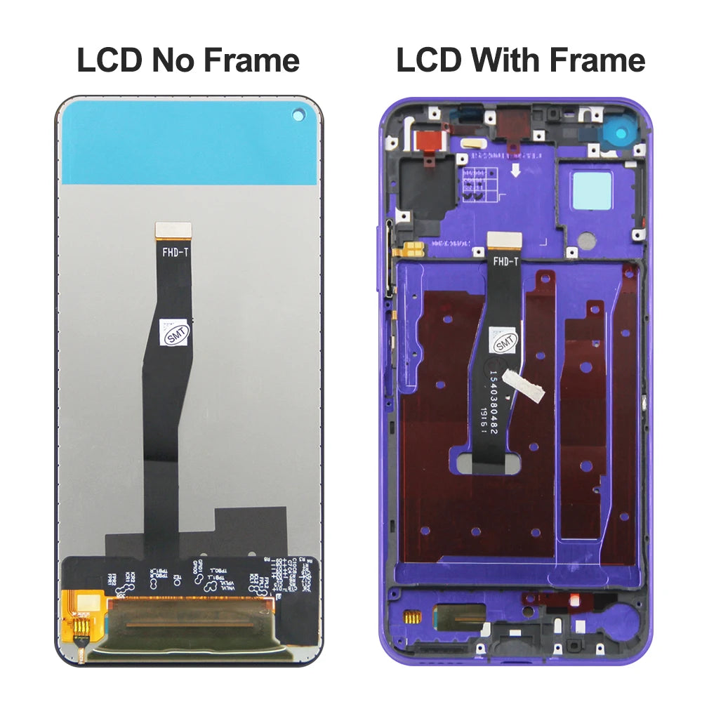 6.26" Screen Assembly for Honor 20 YAL-L21 Lcd Display Digital Touch Screen with Frame Parts for Honor 20 Pro YAL-AL00 YAL-TL00 Honor phone repair parts