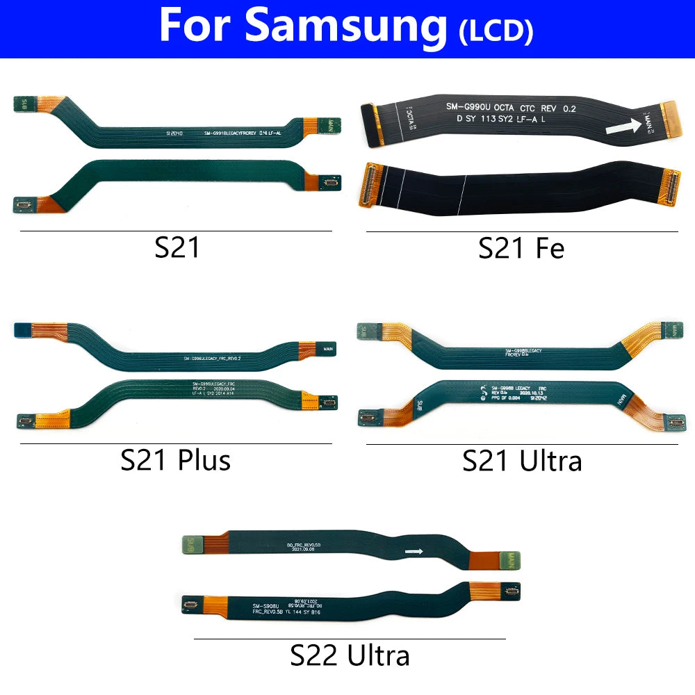 10Pcs, New For Samsung S20 S21 S22 S23 S24 Plus Ultra 4G 5G Signal Antenna Main Board Connector LCD Motherboard Flex Cable Samsung phone repair parts