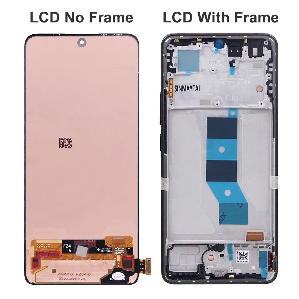 6.67 '' Super Amoled Display For Xiaomi Redmi Note 14 5G lcd touch screen digitizer Assembly For redmi note 14 lcd display Xiaomi phone repair parts