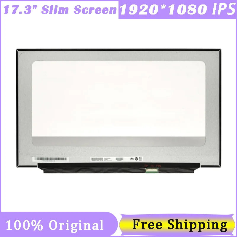 17.3' IPS Laptop LCD Screen B173HAN04.2 Fit B173HAN04.3 N173HCE-E3A N173HCE-E3B NV173FHM-N46 1920x1080 FHD 30pin EDP 72% NTSC