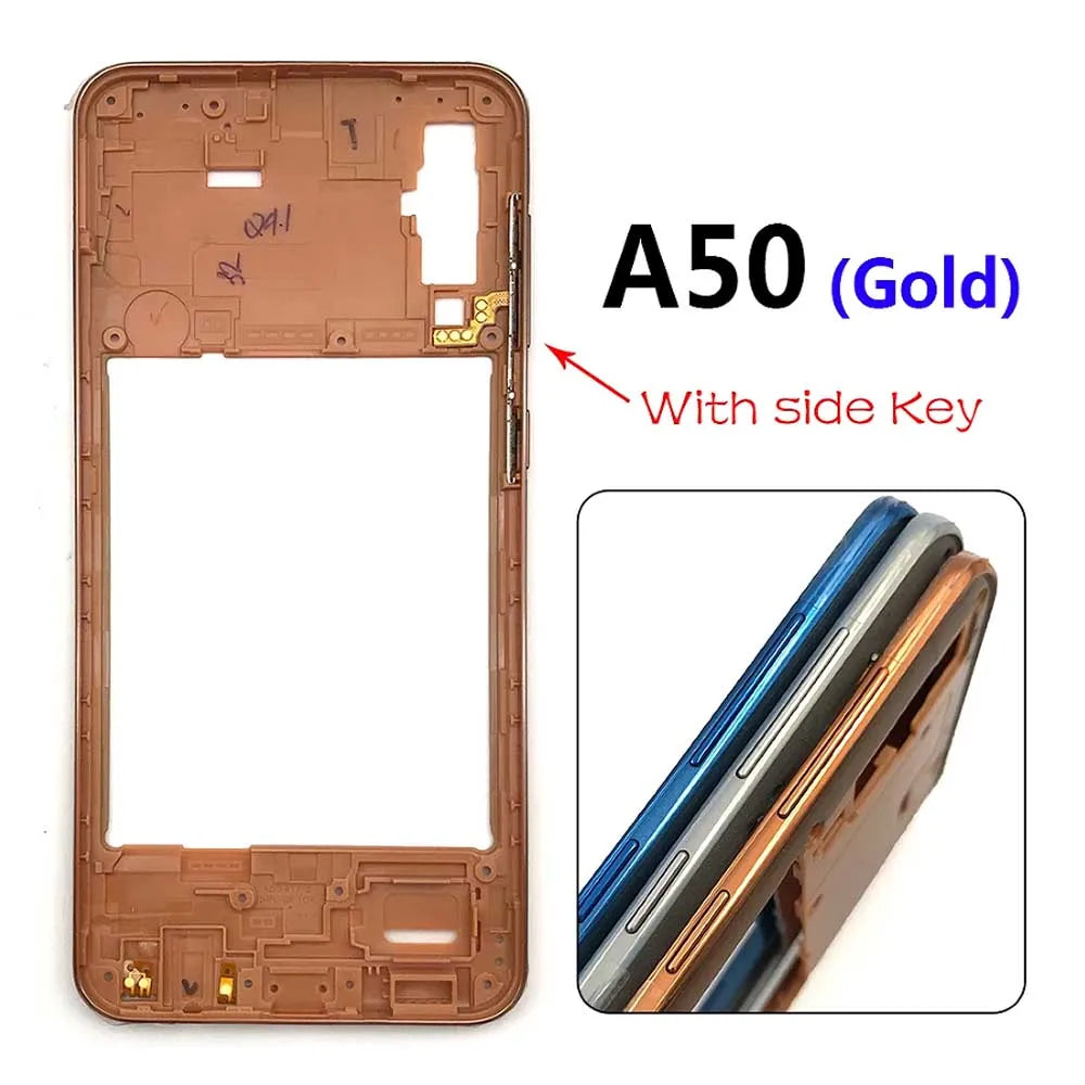 10Pcs/Lot, Middle Frame Bezel Middle Plate For Samsung A20 A30 A50 A70 Replacement parts Samsung phone repair parts