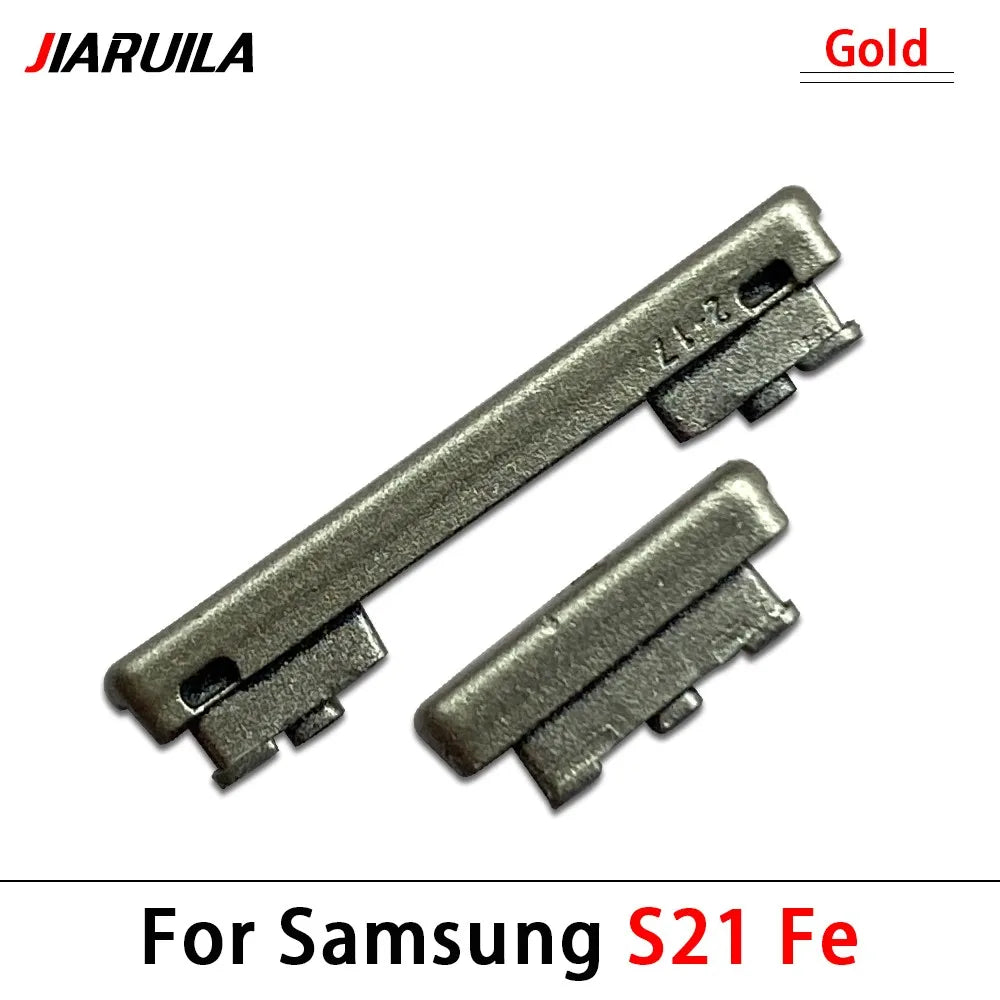 10Pcs, Side Keys Key Power and Volume Buttons Button For Samsung S21 / S21 Plus / S21 Ultra / S21 Fe Replacement Parts Samsung phone repair parts